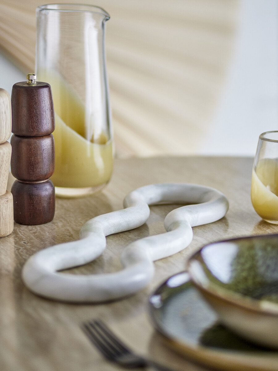 Bloomingville - Vivien Bordskåner - Grøn - Marmor