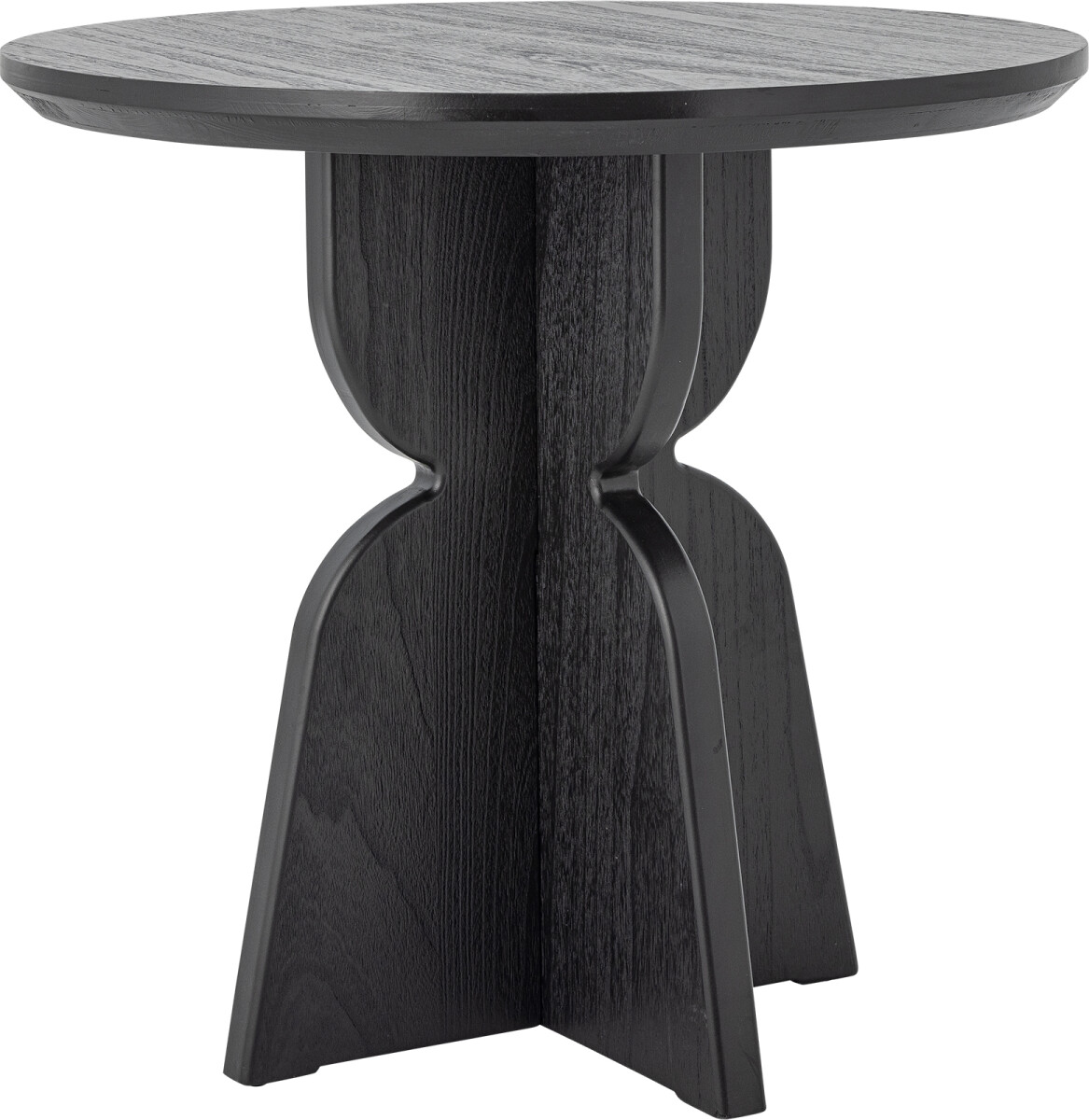 Bloomingville - Vixen Spisebord - Rundt - Sort - Fyrretræ