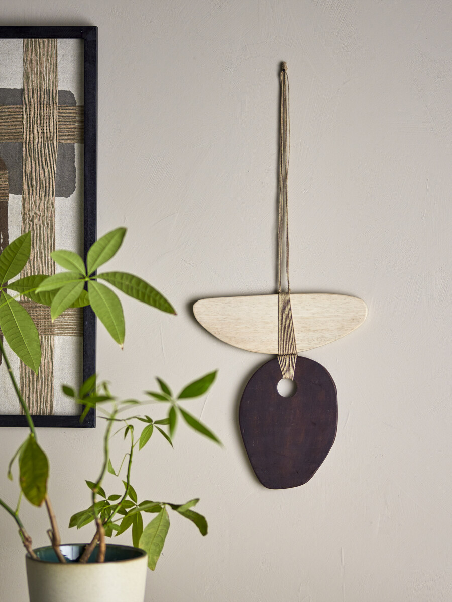 Bloomingville - Yoki Vægdekoration I Træ - Brun - Eg