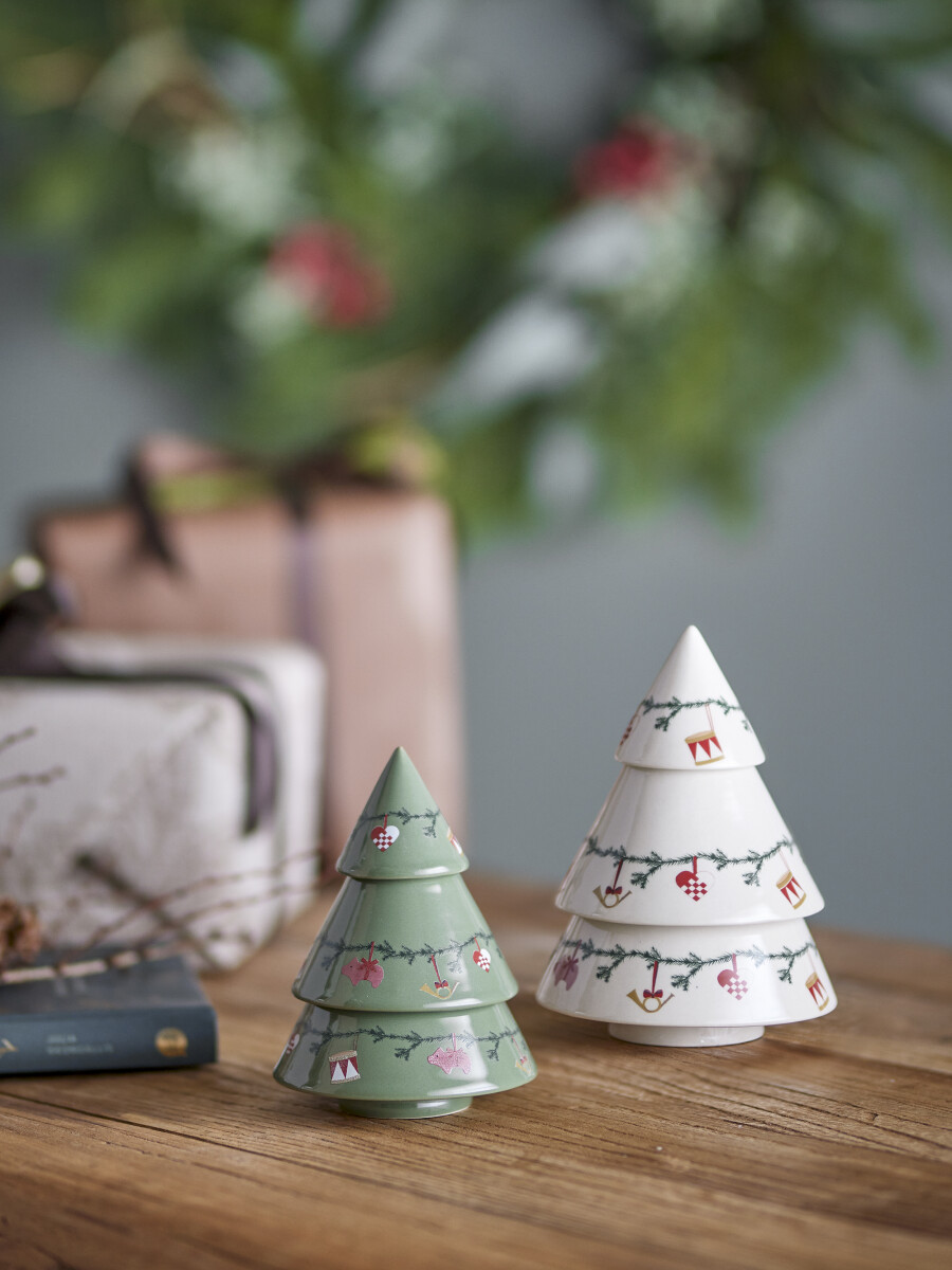 Bloomingville - Yule Juletræer - Stentøj - Sæt Med 2