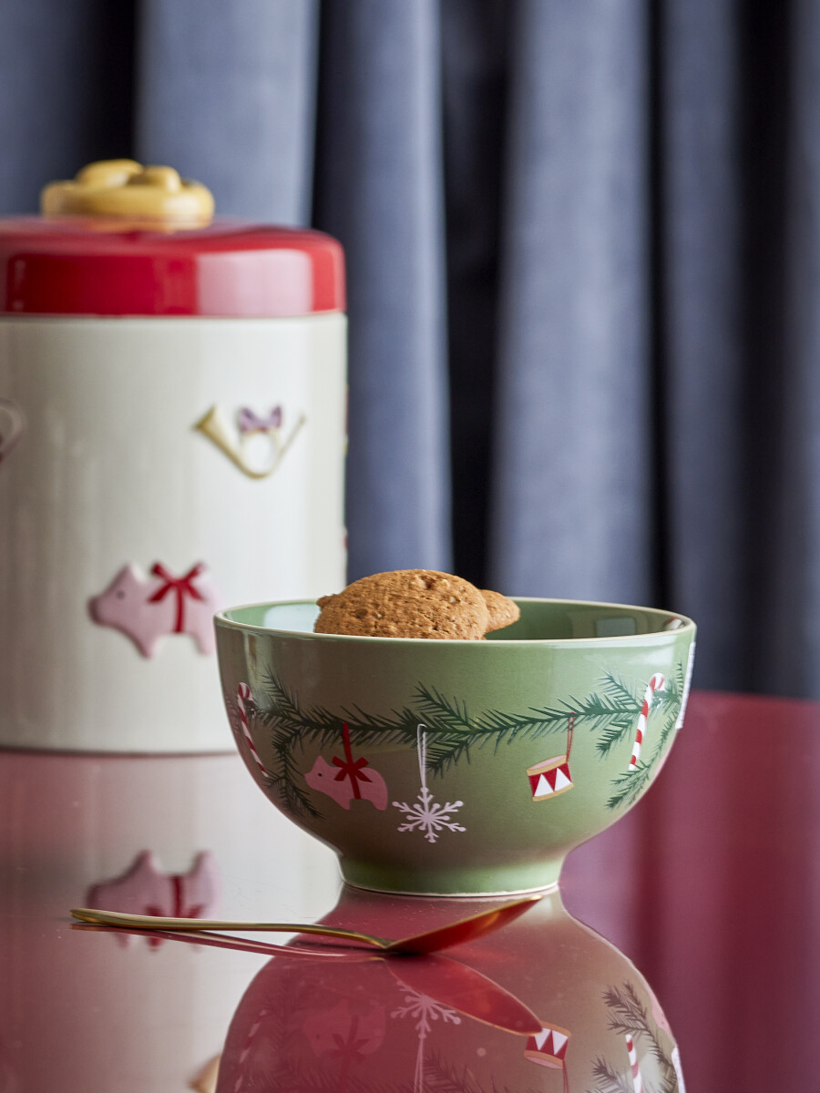 Bloomingville - Yule Skåle - Multifarvet - Stentøj - Ø 14 Cm - 2 Stk