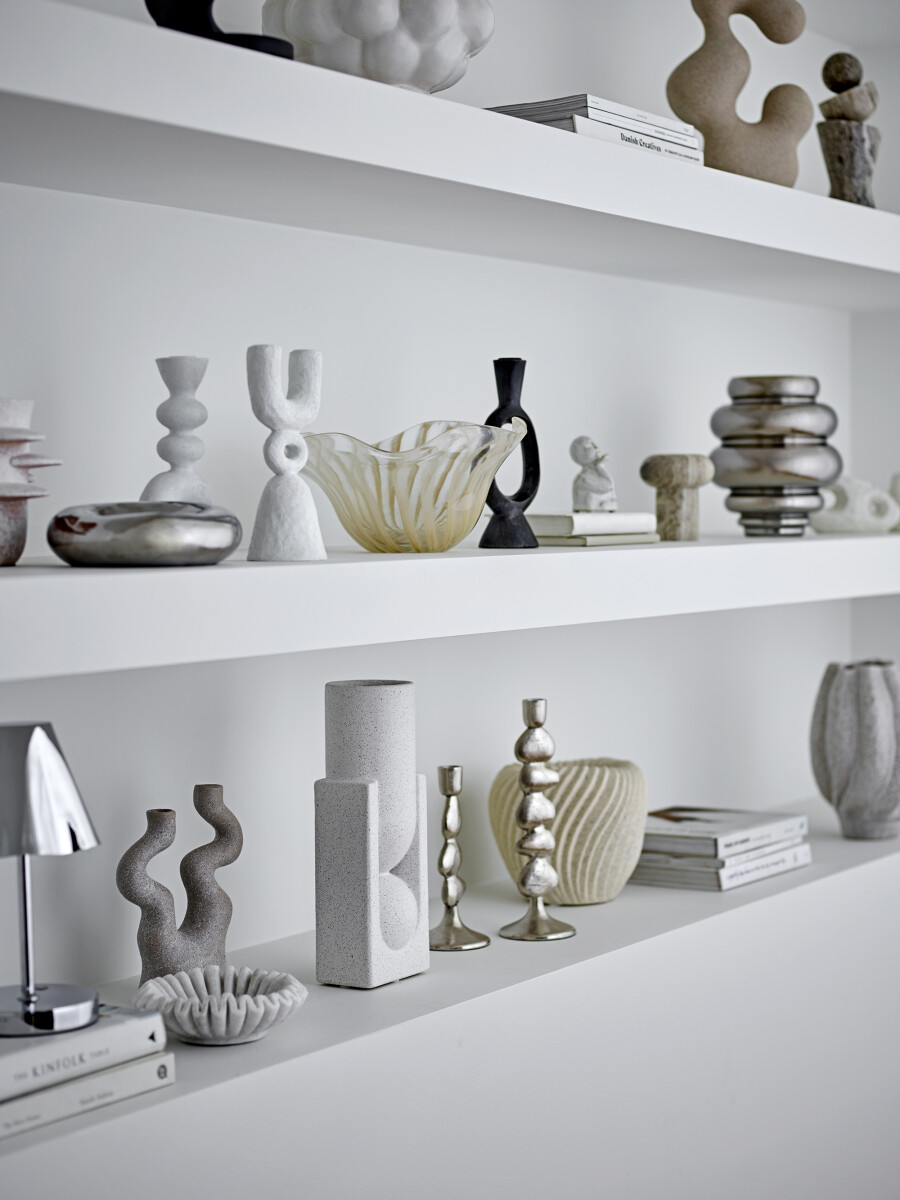 Bloomingville - Zorya Vase - Sølv - Glas - H 24 Cm