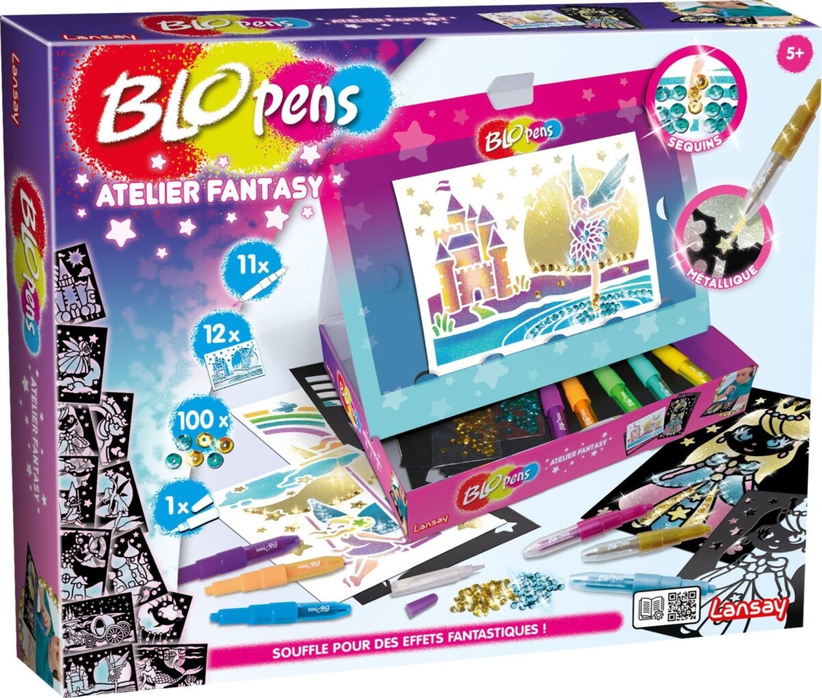 Blopens - Fantasi Dyr Pailletter Sæt