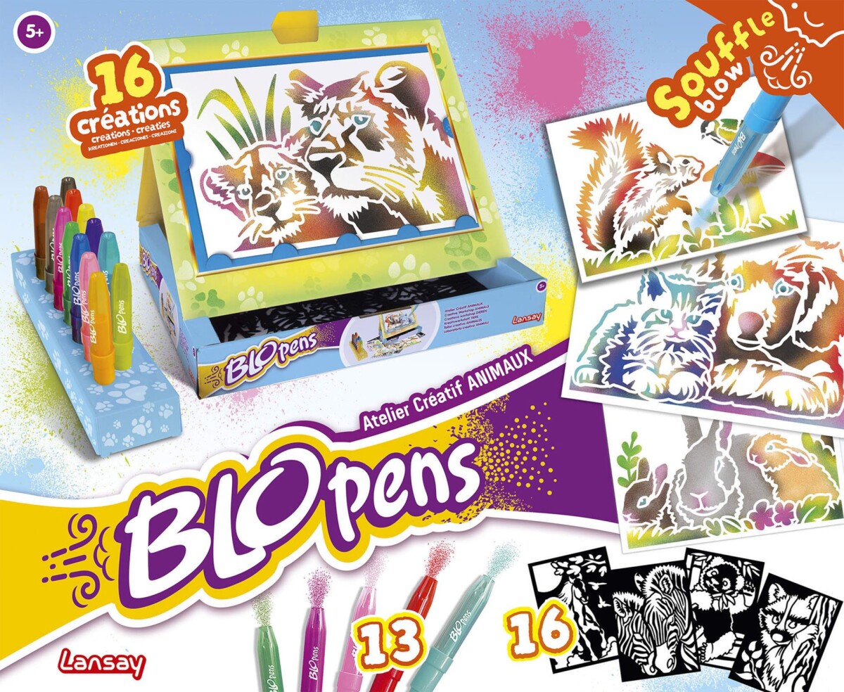 Blopens - Kreativ Workshop Med Dyremotiver