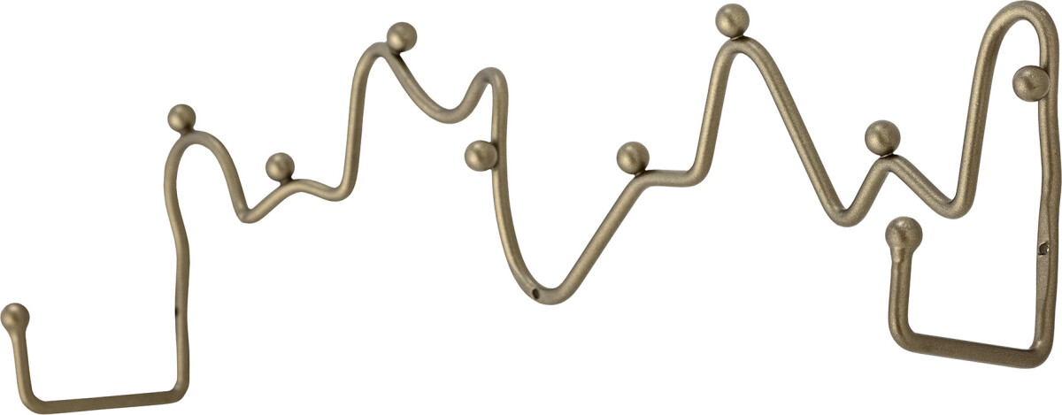 Bloomingville - Blu Knagerække - Messing - Metal - L 44 Cm