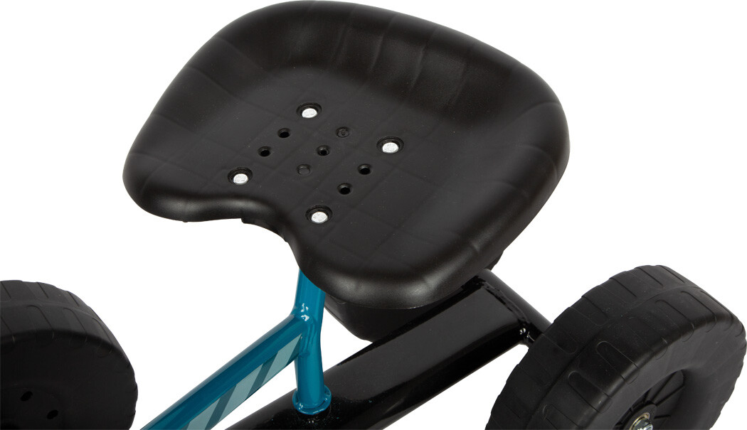 Blue Excavator With Wheels