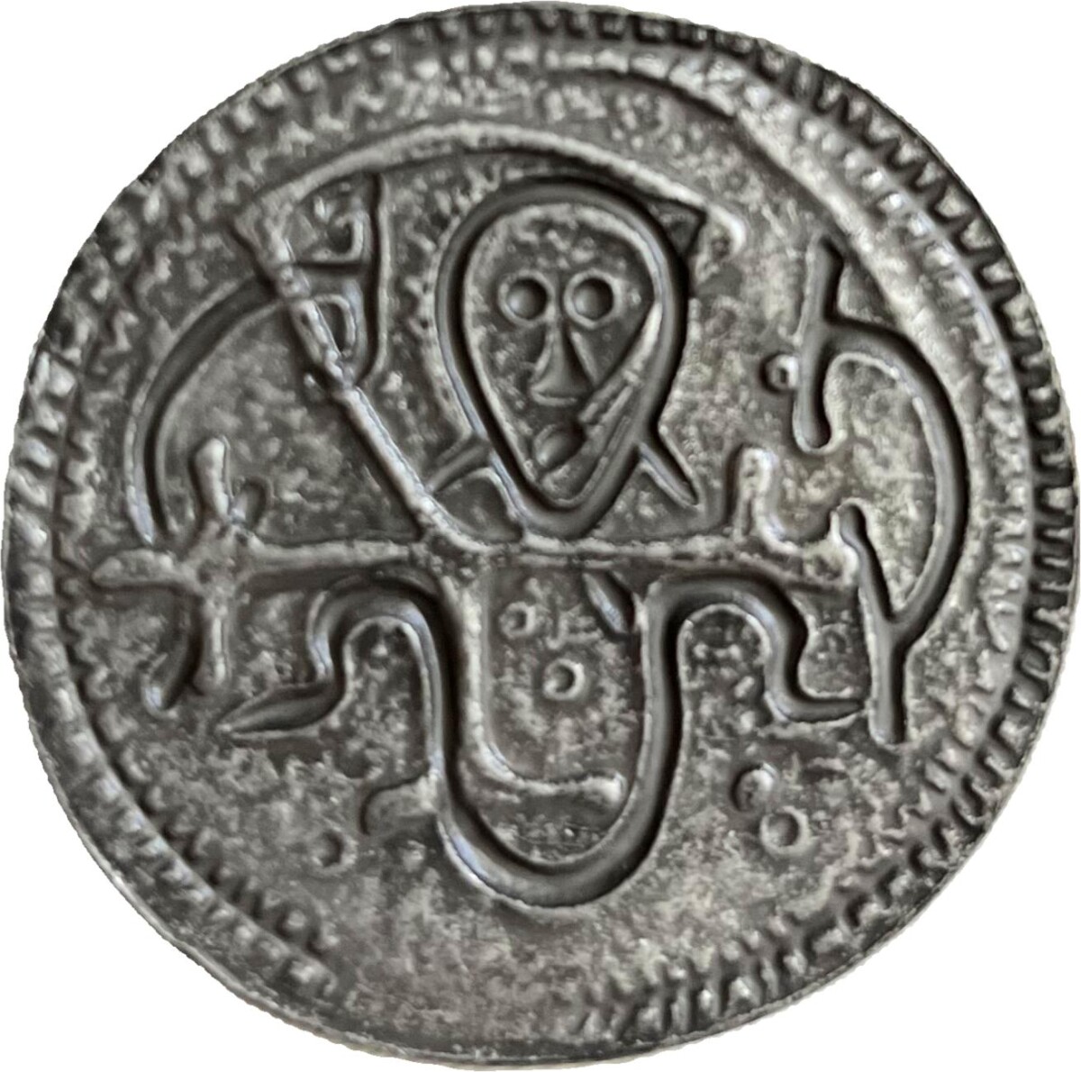 Liontouch - Viking Legetøjsmønt - Blåtand - Sølv