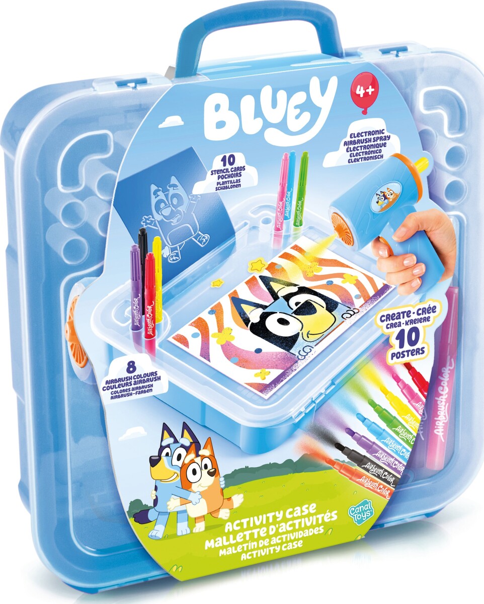 Bluey - Airbrush Art Airbrush Aktivitetskuffert