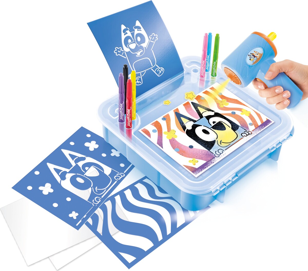 Bluey - Airbrush Art Airbrush Aktivitetskuffert