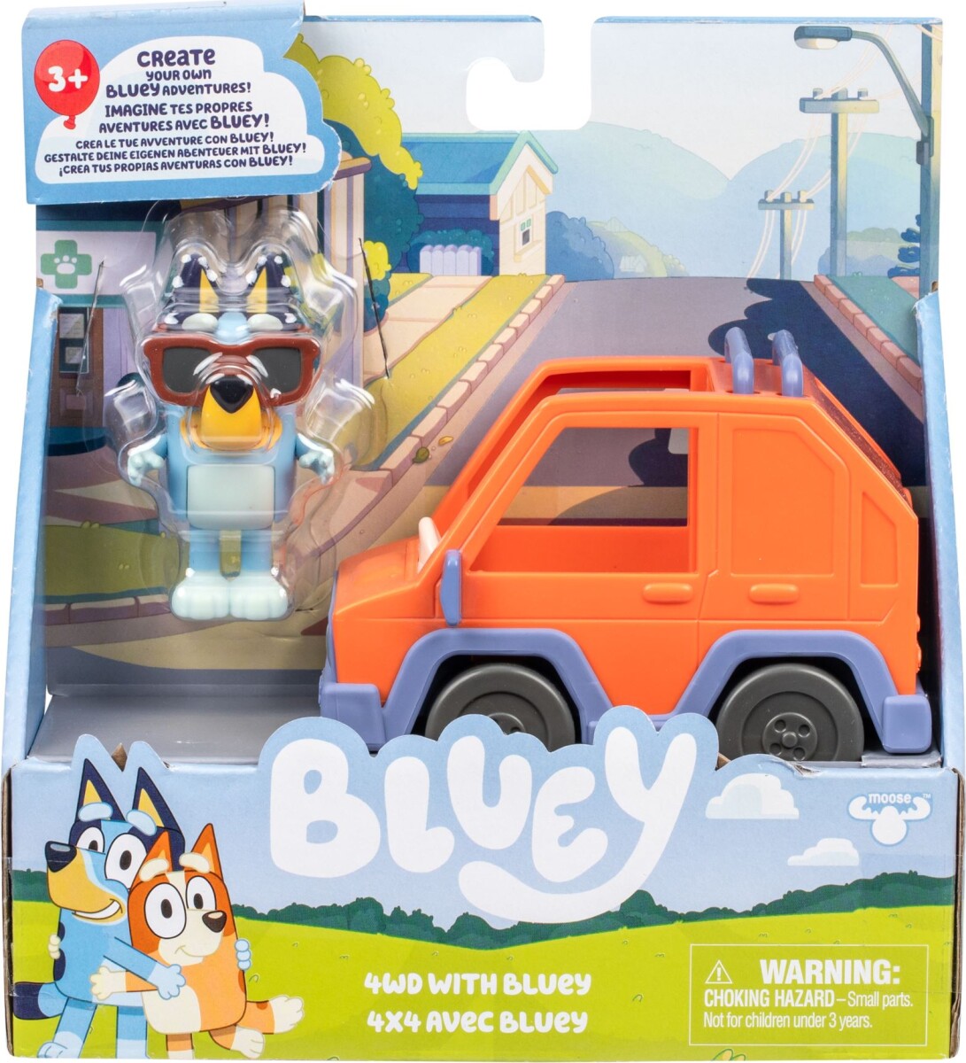 Bluey - 4Wd Bil Med Bluey Figur