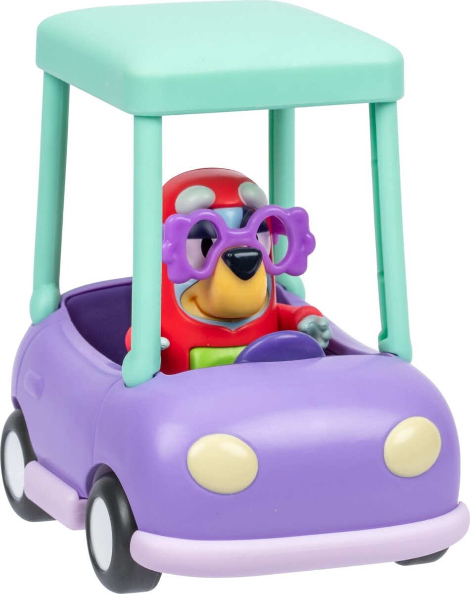 Bluey - Granny Vehicle With Janet - Bedstemor Bil Med Figur