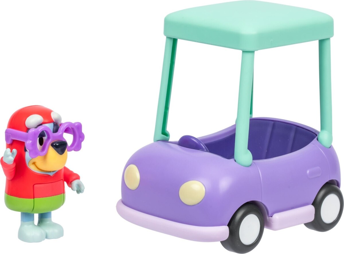 Bluey - Granny Vehicle With Janet - Bedstemor Bil Med Figur