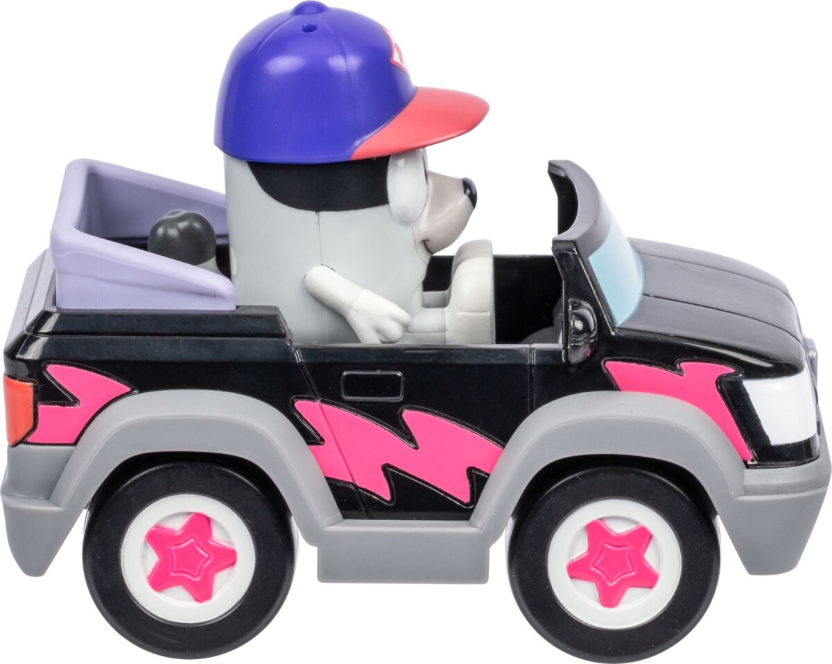 Bluey - Pizza Girls Vehicle With Muffin - Bil Med Figur