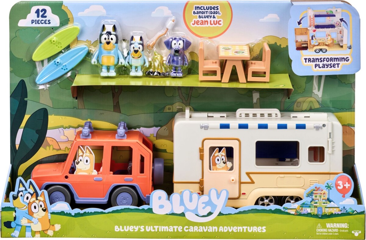 Bluey - Blueys Ultimate Caravan Adventures - Figur Legesæt