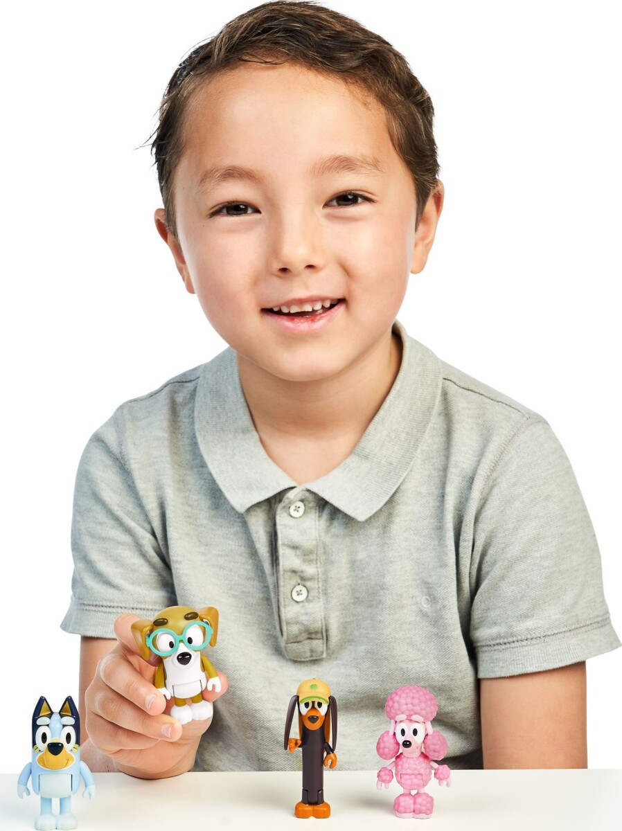 Bluey - Figur 4-Pakke - Bluey Venner