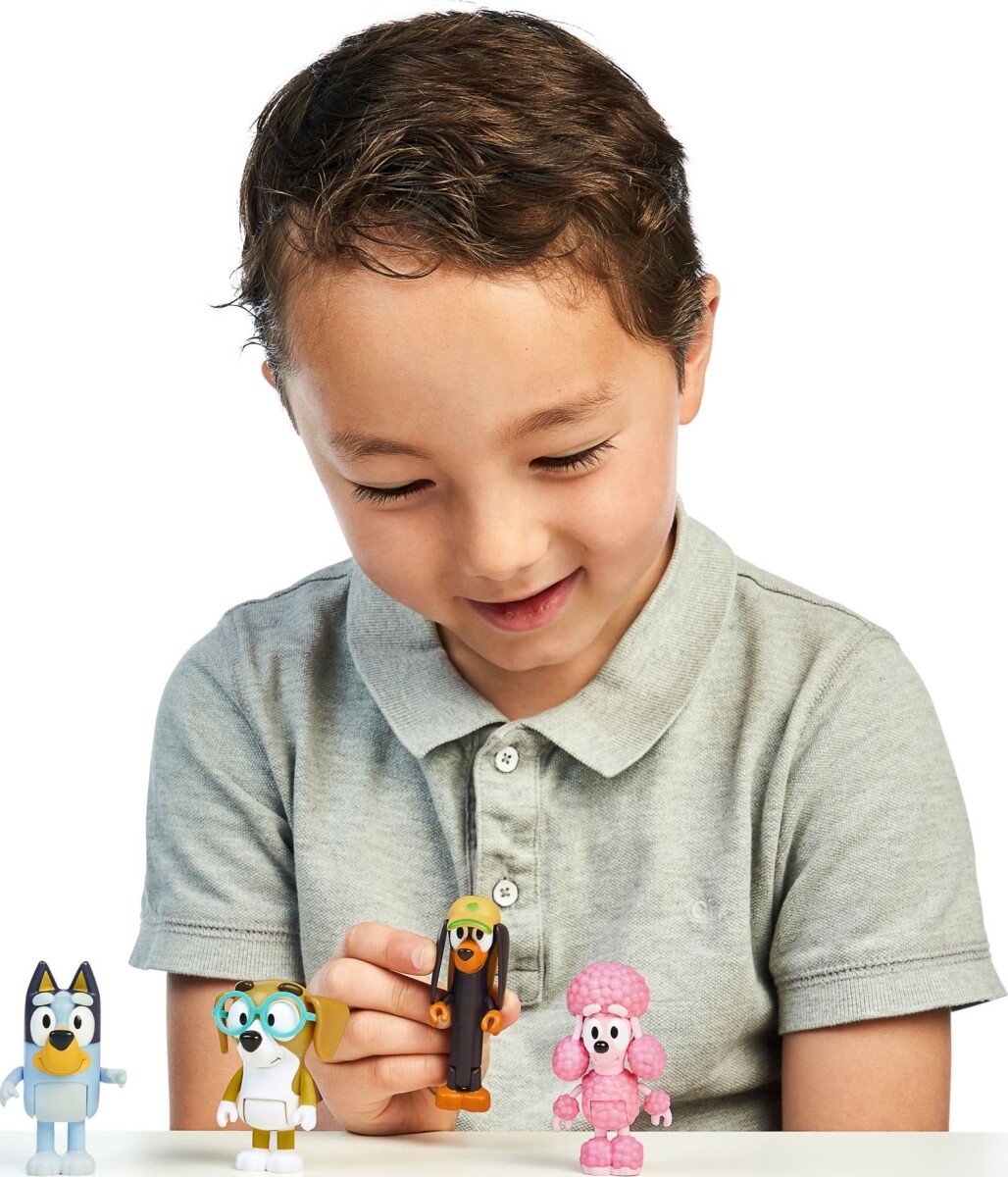 Bluey - Figur 4-Pakke - Bluey Venner