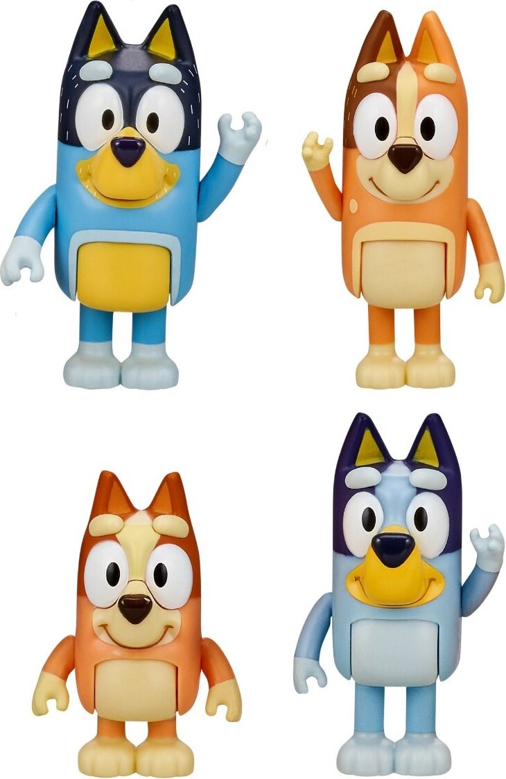 Bluey Figurer - Familie - 4-Pak