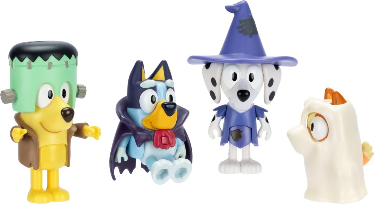Bluey - Halloween - Figur 4-Pak