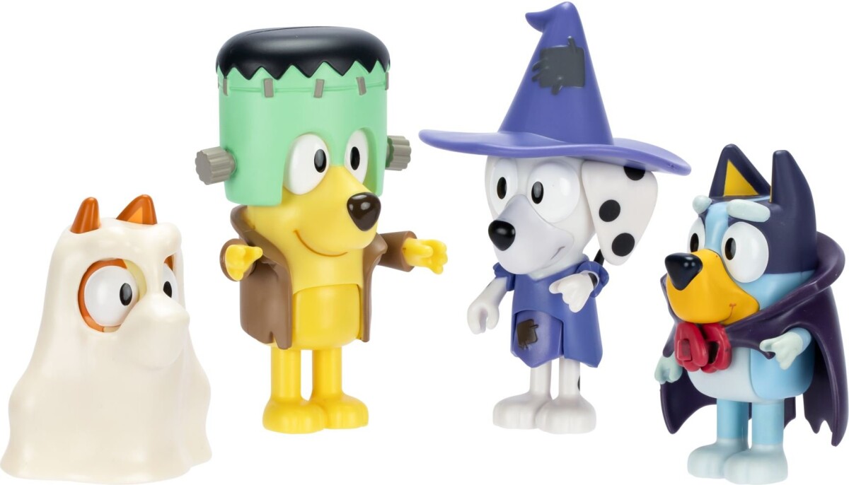 Bluey - Halloween - Figur 4-Pak