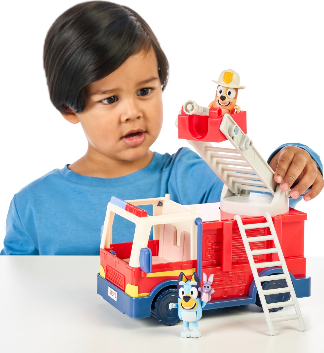 Bluey - Firetruck Legesæt Med Figurer