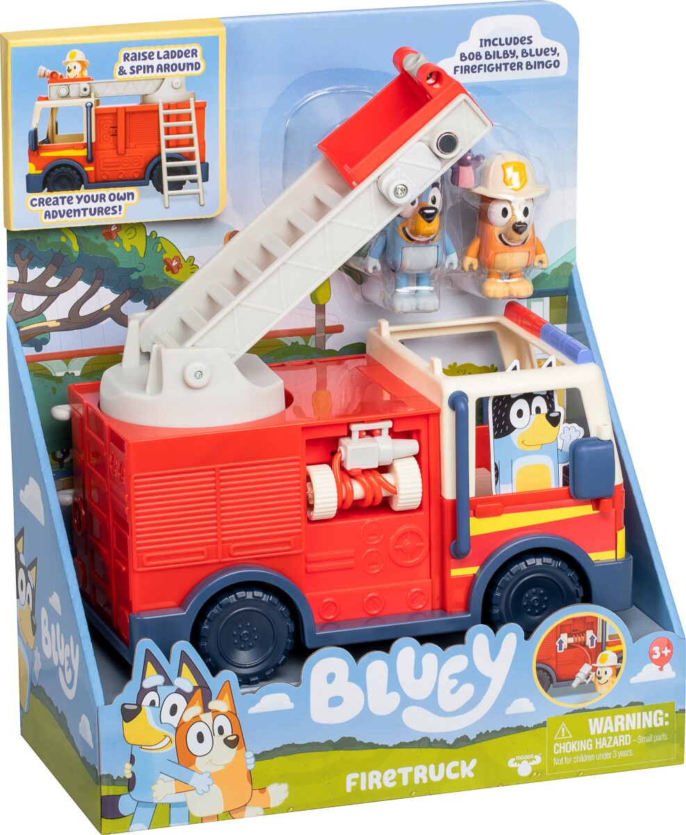 Bluey - Firetruck Legesæt Med Figurer