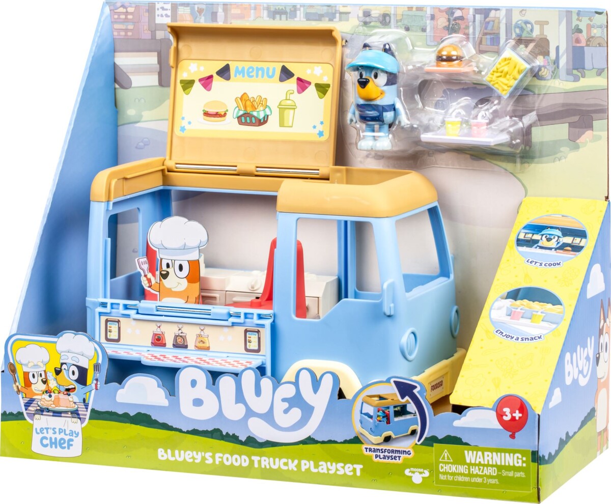 Bluey - Bluey S Food Truck Playset - Let S Play Chef - Legesæt