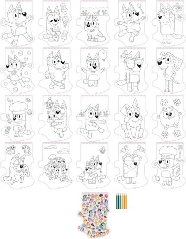 Bluey Malebog I Bluey Format - 20 Sider