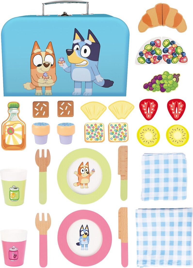Bluey - Picnic Sæt Til Børn - 30 Dele