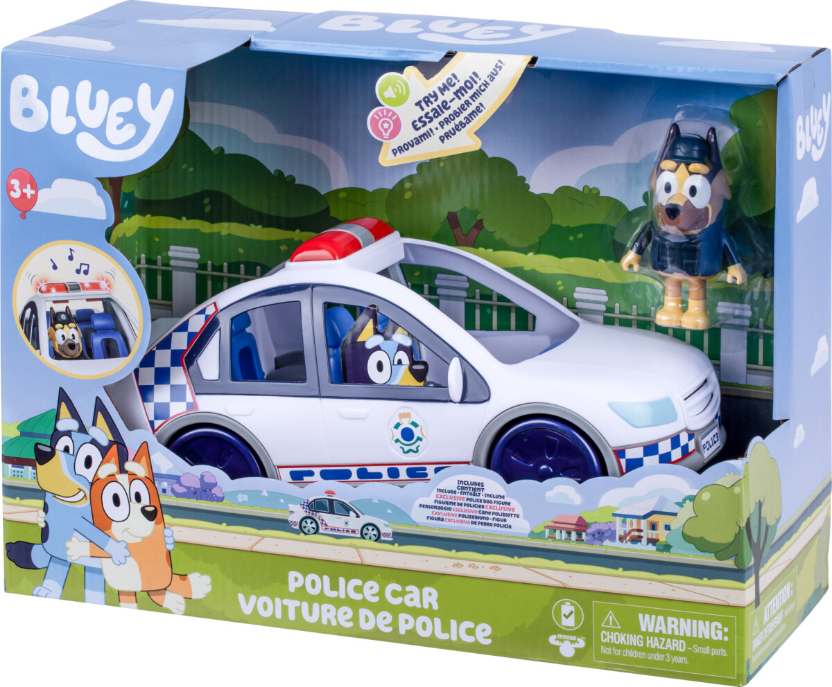 Bluey - Politibil Med Lys Og Lyd