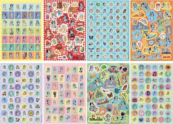 Bluey Stickers Book A5 8 Ark