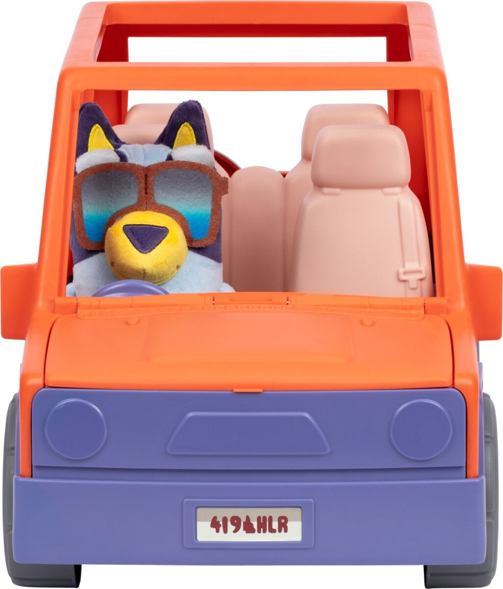 Moose - Bluey Bamse Og Stor Heeler Familiebil Legesæt