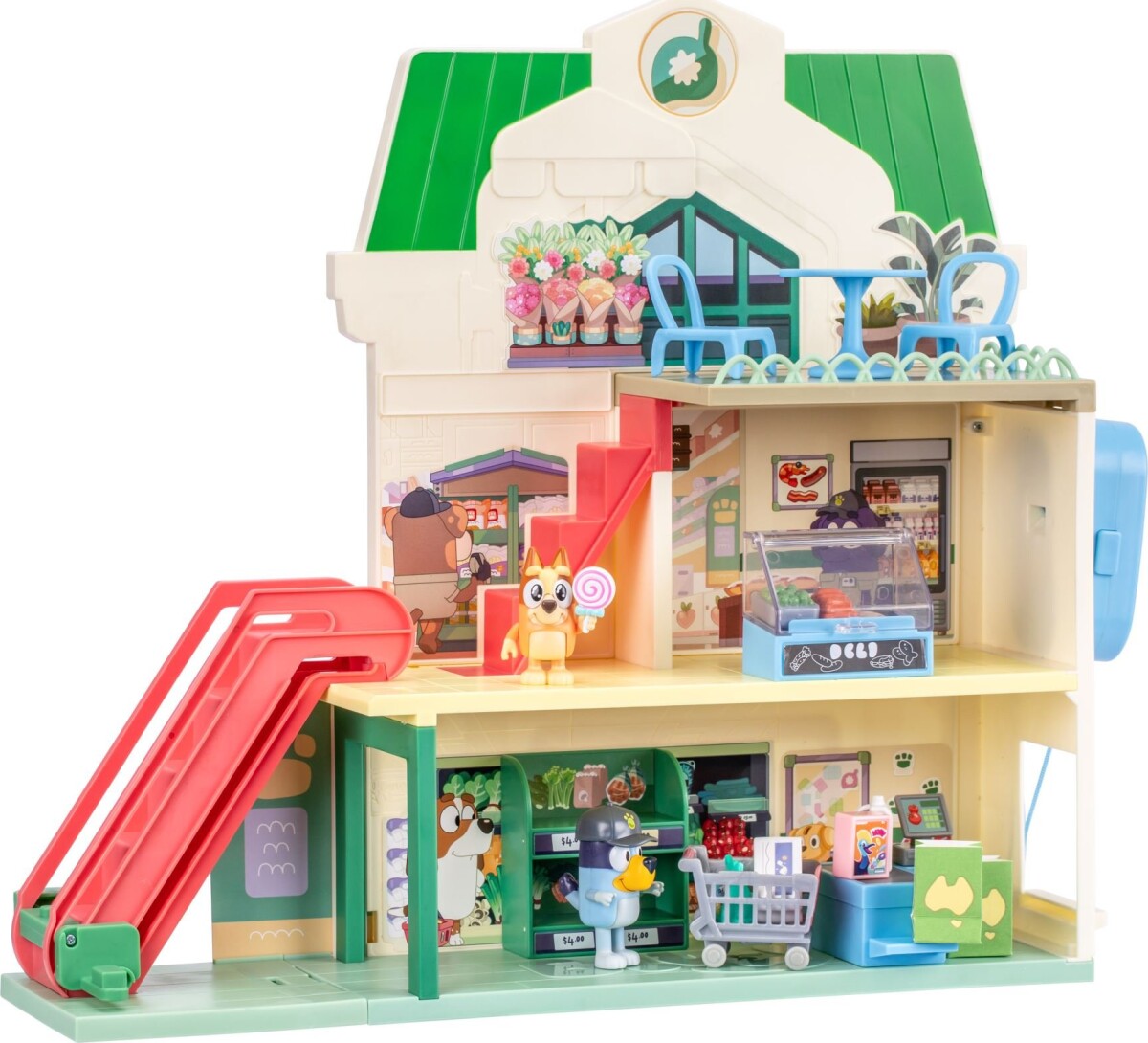 Bluey - Supermarket Playset - Let S Play Chef - Legesæt