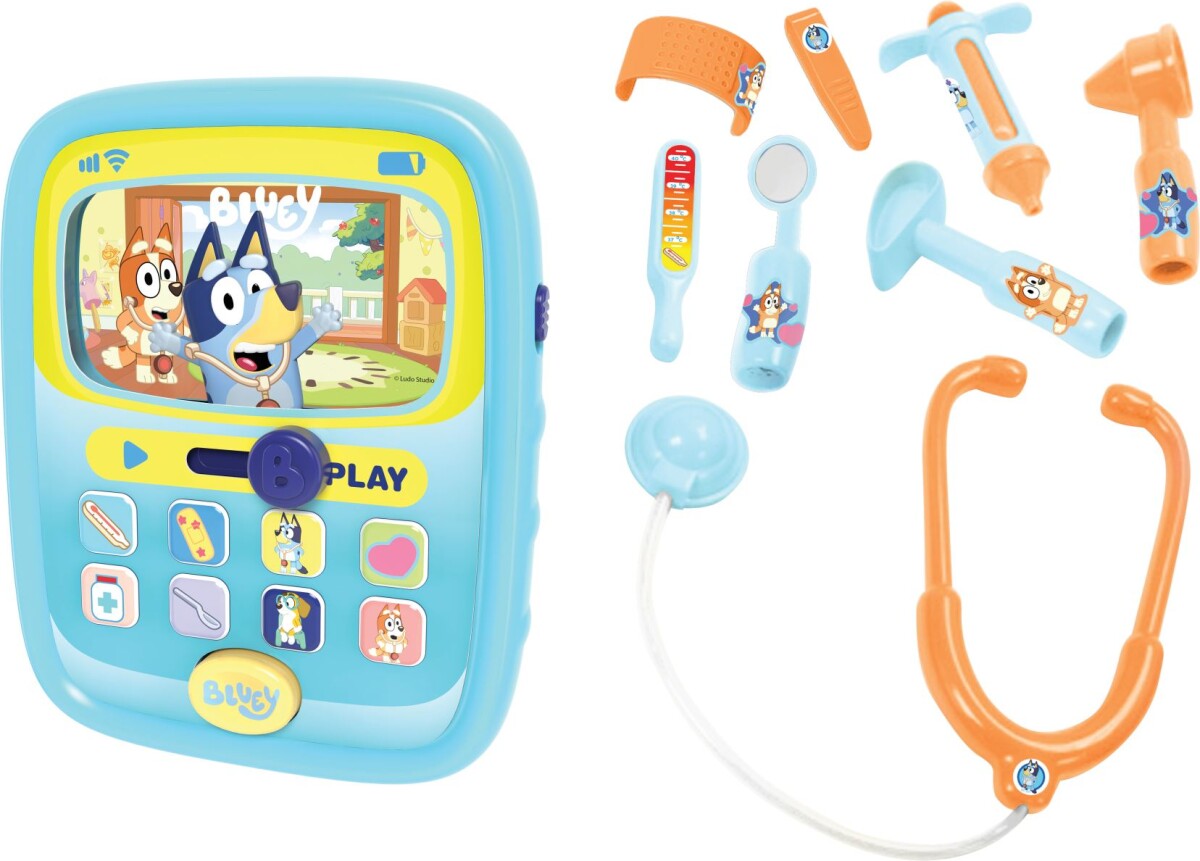 Bluey - Sygepleje Laptop Og Doktorsæt