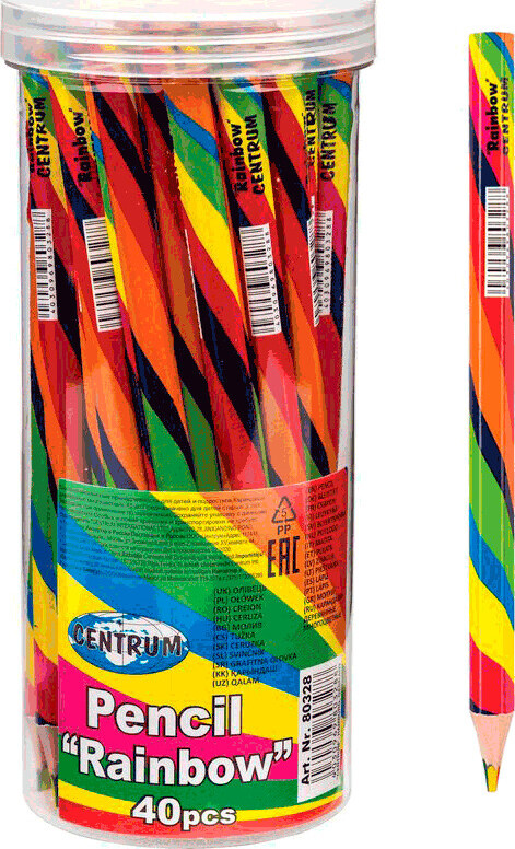 Blyant Med 4-Farvet Stift Jumbo - Centrum - 1 Stk