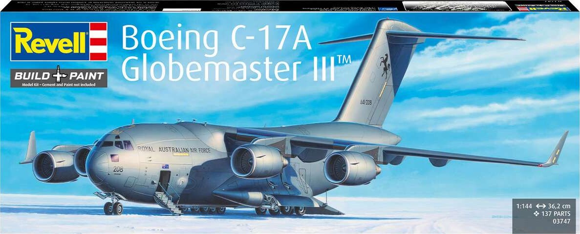 Revell 03747 - Boeing C-17A Globemaster Iii - Build Paint - 1 144