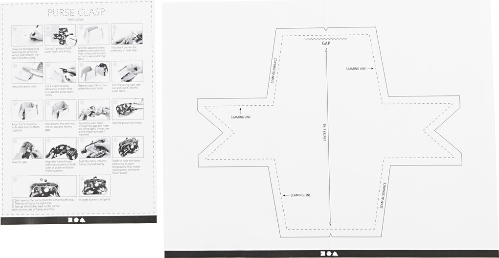 Bøjle Til Pung - Str 10 Cm - Mørk Grå Metallic - 1 Stk