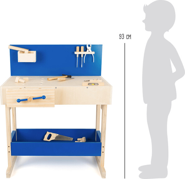 Værktøjsbænk Legetøj - Træ - Inkl Værktøj Til Børn - Small Foot