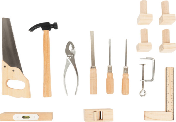 Værktøjsbænk Legetøj - Træ - Inkl Værktøj Til Børn - Small Foot