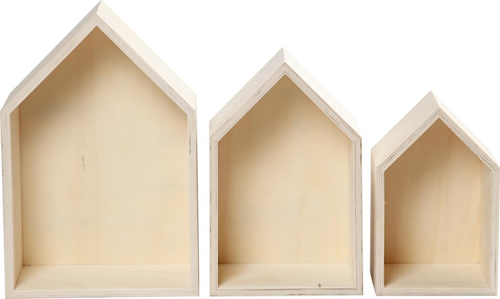 Bogkasser - Huse - H 20 3 25 3 31 Cm - D 10 Cm - B 13 16 2 20 Cm - 3 Stk