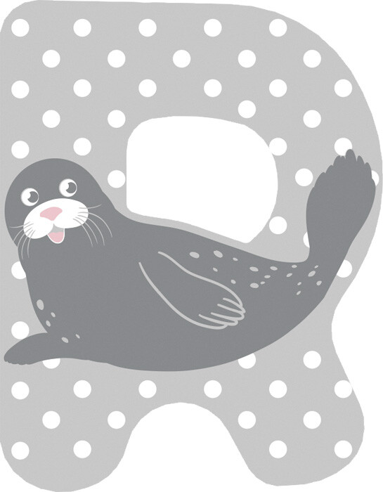 Dyrebogstaver I Træ - R - Small Foot - Assorteret