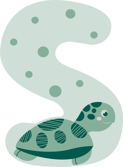 Dyrebogstaver I Træ - S - Small Foot - Assorteret