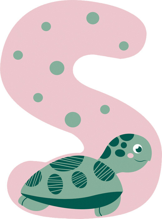 Dyrebogstaver I Træ - S - Small Foot - Assorteret