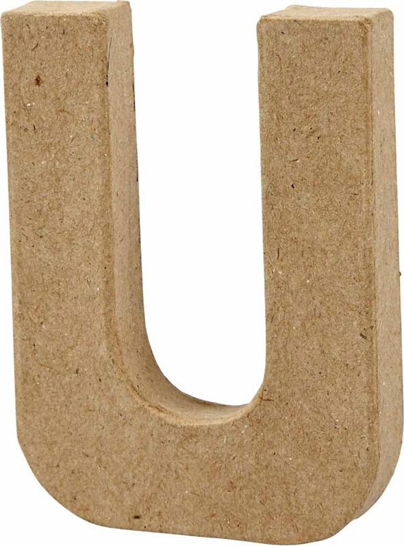 Bogstav - U - H 10 Cm - B 8 Cm - Tykkelse 1 7 Cm - 1 Stk