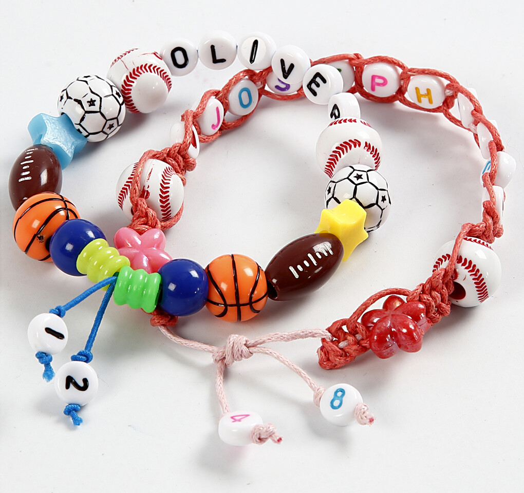 Bogstav Perler - Str 7 Mm - Hulstr 1 2 Mm - Hvid - 25 G