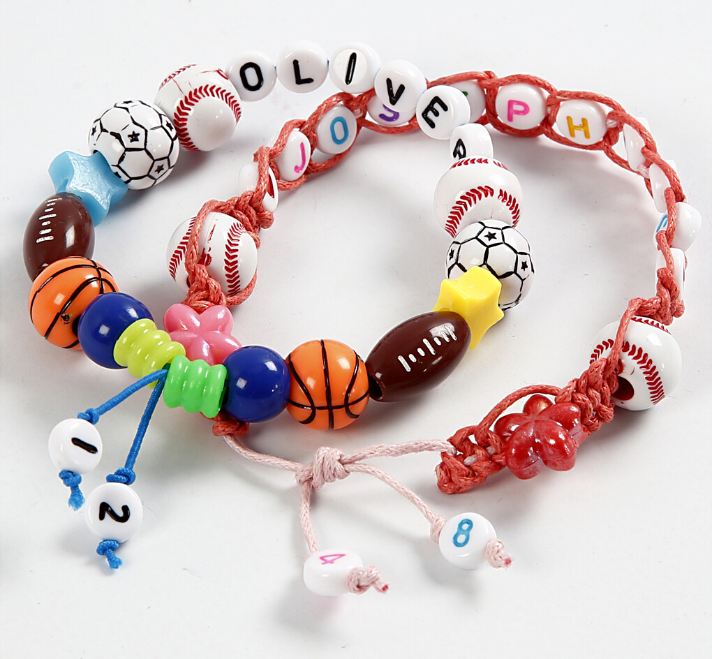 Bogstav Perler - Str 7 Mm - Hulstr 1 2 Mm - Hvid - 25 G