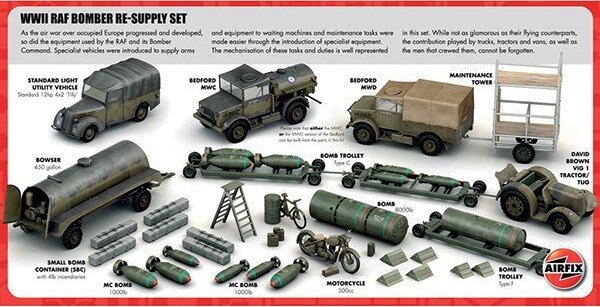 Italeri - Wwii Raf Bomber Re-Supply Set - 1 72 - A05330