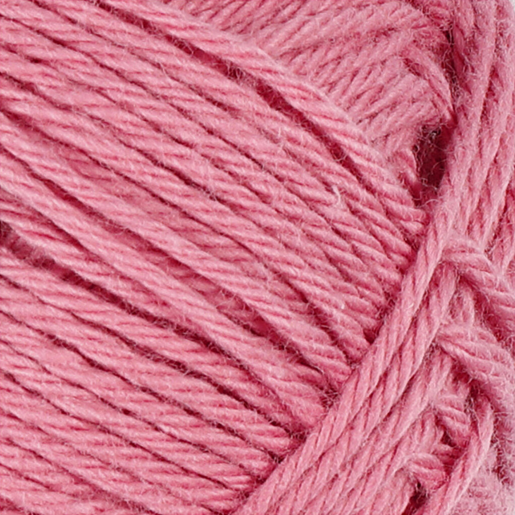 Bomuldsgarn - Nr 84 - Mørk Rosa - L 170 M - 50 G