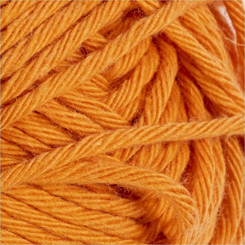 Bomuldsgarn - Nr 88 - Orange - L 80-85 M - 50 G