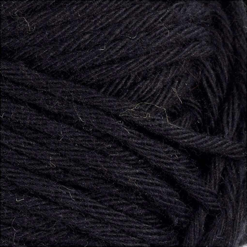 Bomuldsgarn - Nr 88 - Sort - L 80-85 M - 50 G