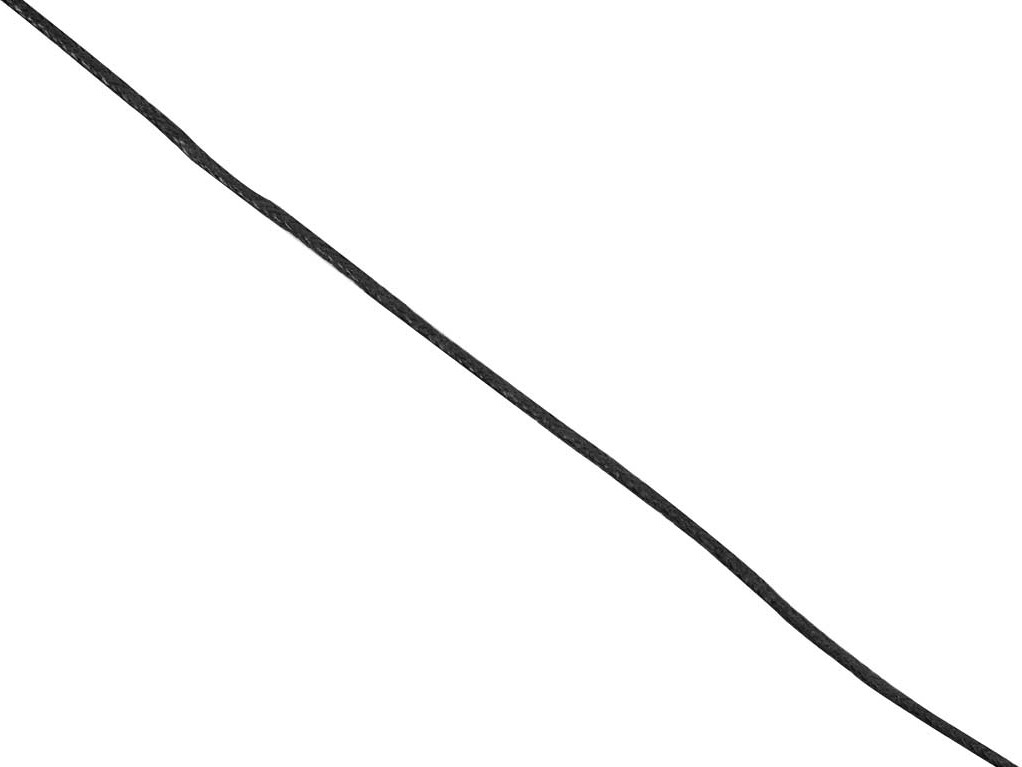 Bomuldssnor - Tykkelse 1 Mm - Sort - 100 M